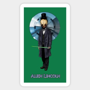 Alien Lincoln Sticker